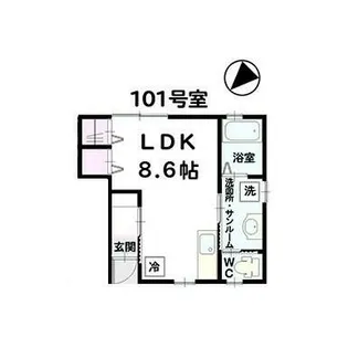 Cherry9(チェリーナイン)【1階】の間取り