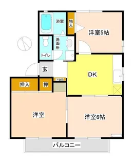 メゾンミトモB【1階】の間取り