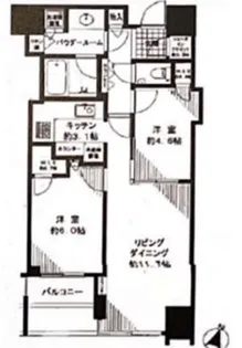 大崎ウエストシティタワーズ W棟【17階】の間取り