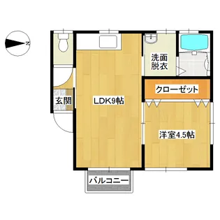 メゾンプランタン【2階】の間取り