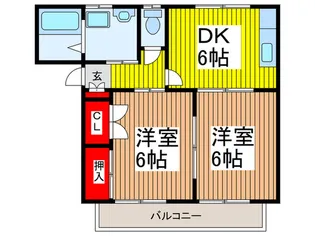ハイツルミエ【1階】の間取り