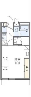 レオパレス八幡【2階】の間取り