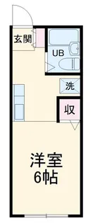 ユーコーポB棟【2階】の間取り