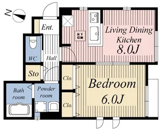 フィリカーラ上用賀【1階】の間取り