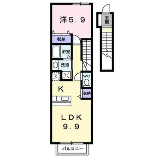 アロッジオプリート【2階】の間取り