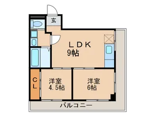 丸山ビル【4階】の間取り