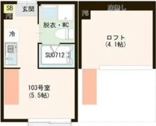 アールブルームときわ台【1階】の間取り