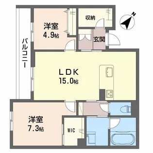 シャーメゾン シエロ【1階】の間取り