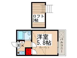 K&K【2階】の間取り