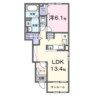 ステラ守山【1階】の間取り