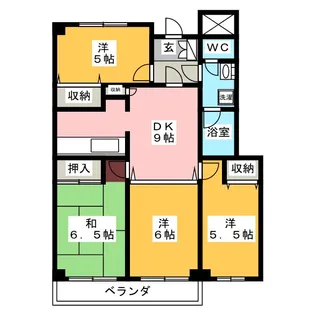 ファミーリア風【3階】の間取り