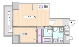 シティインデックス池袋【2階】の間取り