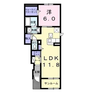 メゾン ド ソレイユ【1階】の間取り