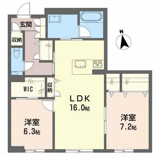 PROGRESS沖浜【3階】の間取り