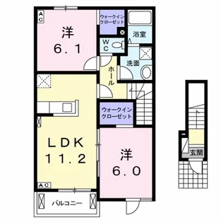 ピース マインド【2階】の間取り