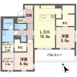 Prime Stage VII【2階】の間取り