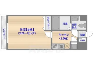 エンクレスト博多2【5階】の間取り