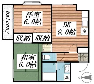 アルカディア EZ【2階】の間取り