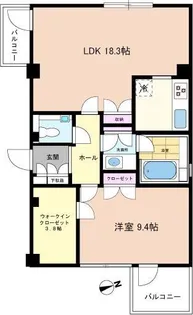 雑司が谷マンション【3階】の間取り