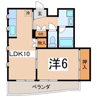 ジ・ウシロヤ テラス【2階】の間取り