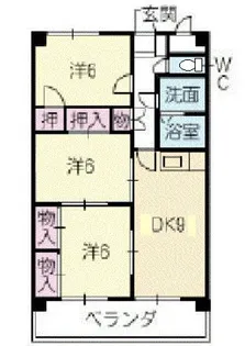 オアシス12【1階】の間取り