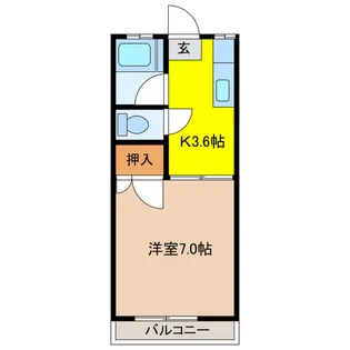 末広コーポ【2階】の間取り
