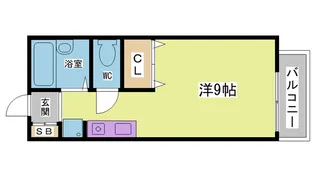 セジュール鈴蘭台【2階】の間取り