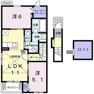 Sun・airy D【2階】の間取り
