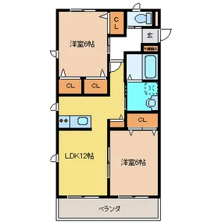 アールコンシエルI・II【1階】の間取り