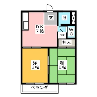 フォーブル稲沢【2階】の間取り