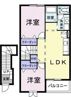 ポルトボヌール【2階】の間取り