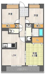 サニークレスト平野西脇【8階】の間取り