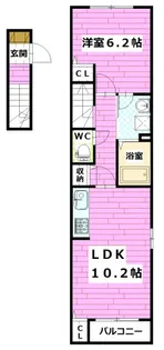 ウナボニータ【2階】の間取り