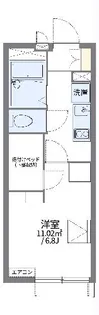 レオパレス川崎大師【1階】の間取り