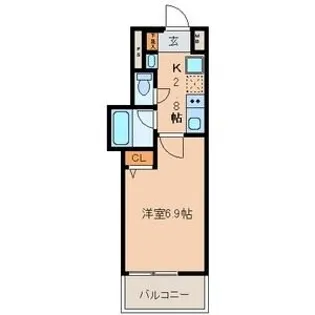ベレーサ名駅ウエスト【2階】の間取り