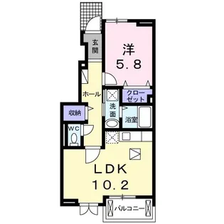 ステラハウス【1階】の間取り