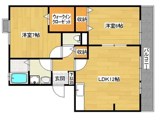グレイス荒木A棟【2階】の間取り