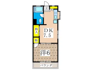 山王コ-ポ【3階】の間取り