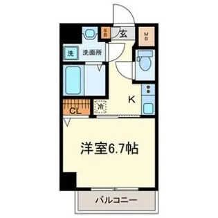 プランドール名駅【2階】の間取り