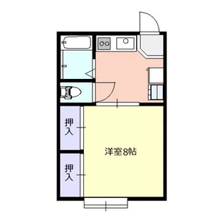 パークサイドハイツA【1階】の間取り