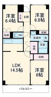 PLENDY千葉みなと【5階】の間取り