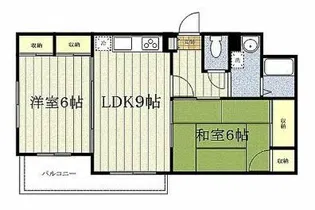 ボヌール東川口【2階】の間取り