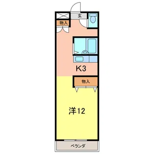 クリーンハイツ安井III【3階】の間取り