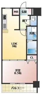 メゾン・デ・ノムラ島之内【10階】の間取り