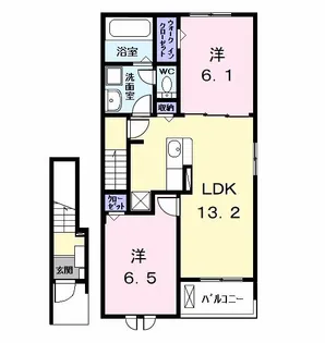 アルドールII【2階】の間取り