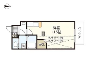 KatayamaBLDG19【11階】の間取り