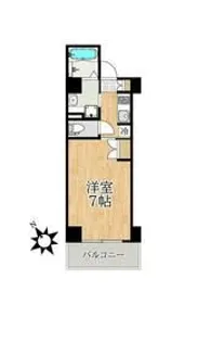 ステーションタワーウラヤス【4階】の間取り