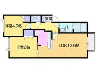 エルヴィータ【1階】の間取り