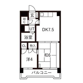 グランドール68【8階】の間取り