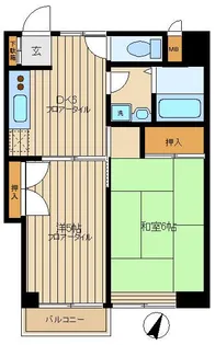 グローリア後楽園【11階】の間取り